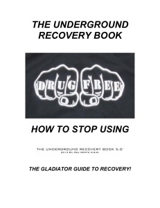 THE UNDERGROUND RECOVERY BOOK 5.0 NEW FRONT COVER